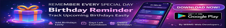 Birthday Reminder Ad